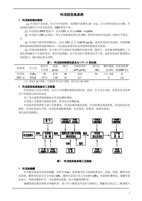 环戊烷发泡系统质料