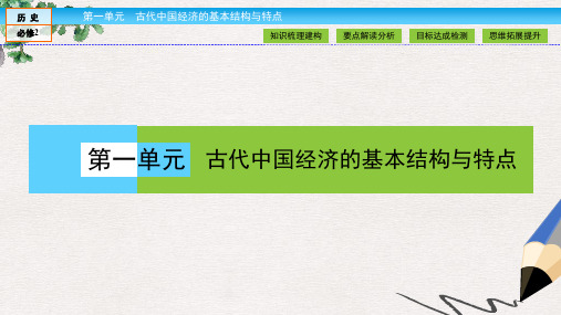 高中历史 第一单元 古代中国经济结构的基本结构与特点 第3课时 古代商业的发展课件 新人教版必修2