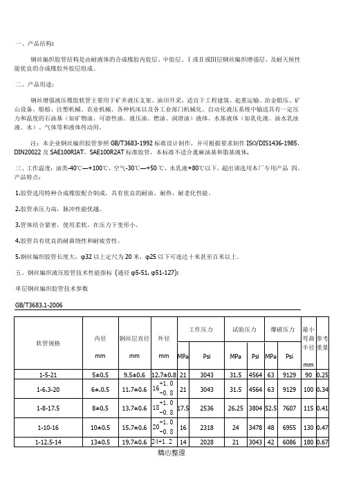 高压胶管规范