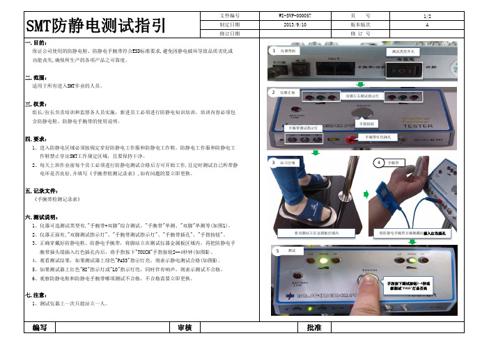 防静电测试作业指引