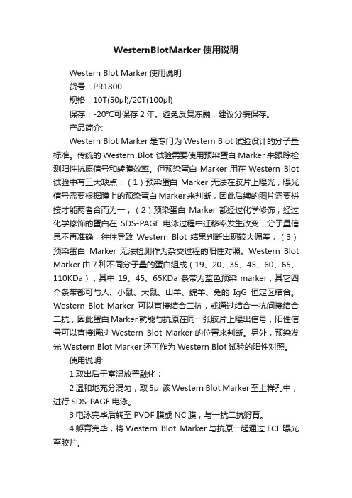 WesternBlotMarker使用说明