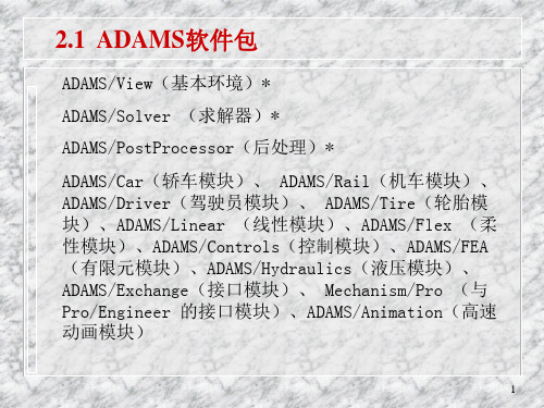 ADAMS操作基础