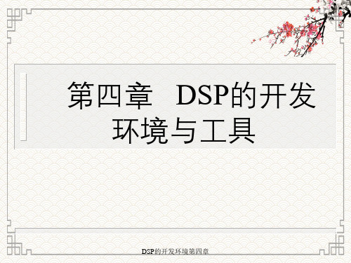 DSP的开发环境第四章