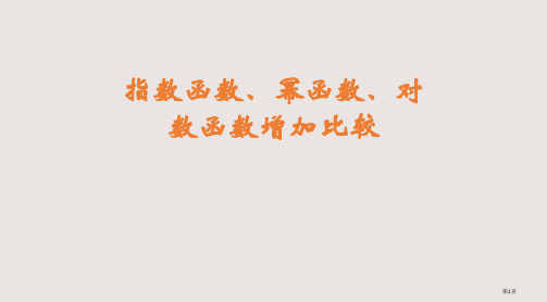 3.6-指数函数、幂函数、对数函数增长的比较省公开课一等奖全国示范课微课金奖PPT课件