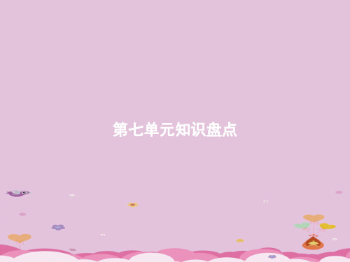 五年级下册语文作业课件-第7单元知识盘点 人教部编版(共10张PPT)