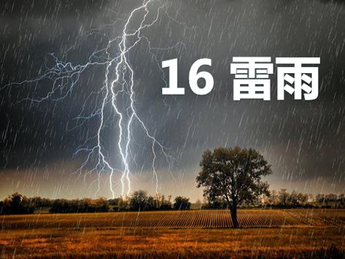 二年级下册语文第课雷雨部编版优秀ppt课件