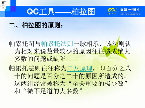 QCC工具柏拉图