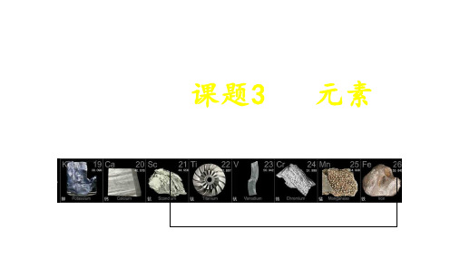 人教版初中化学九年级上册3.3 元素 课件  