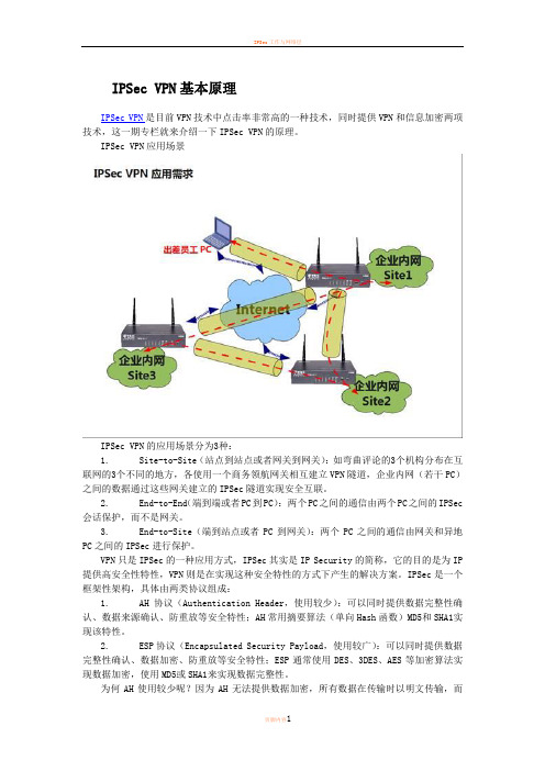 IPSec-VPN中隧道模式和传输模式区别