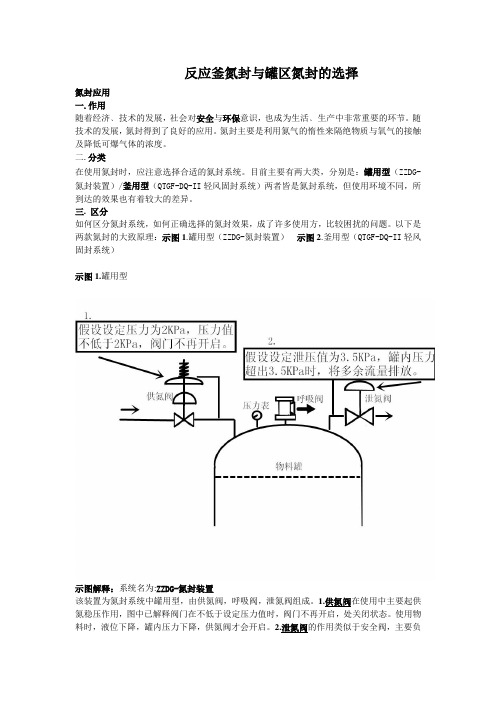 反应釜氮封与罐区氮封的选择