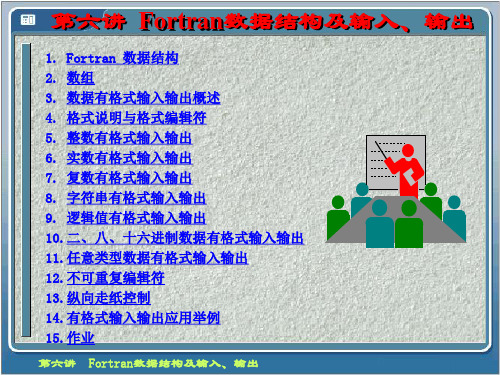 第六讲  Fortran数据结构及输入、输出