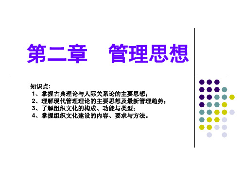 第二章 管理思想