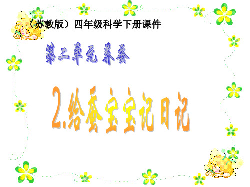 四年级下册科学课件-2.2 给蚕宝宝记日记 (1)｜苏教版 (共25张PPT)