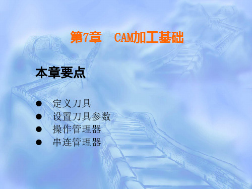 第7章  CAM加工基础