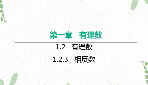 七年级数学人教版(上册)【知识讲解】1.2.3相反数