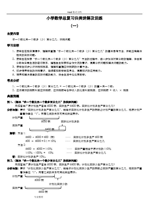 小升初总复习数学归类讲解和训练[上、中、下_含答案]