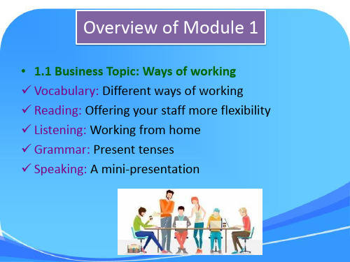 剑桥商务英语1.1Ways of working