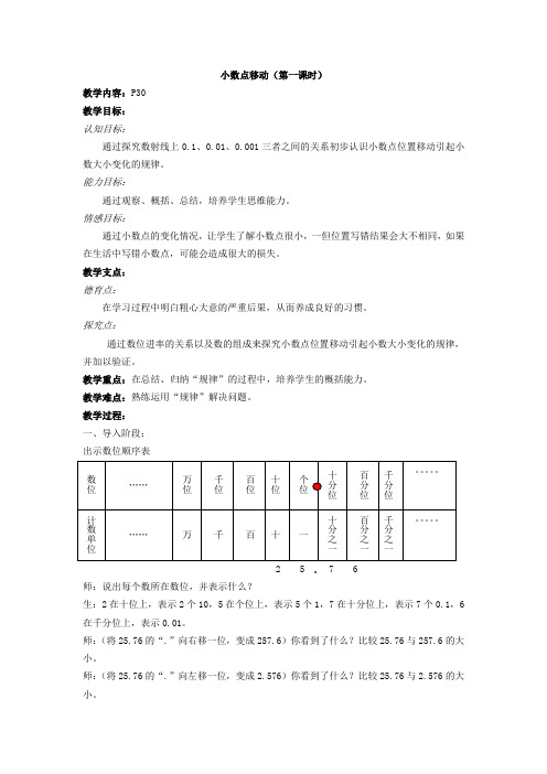 10、小数点移动_小学数学教案[1]