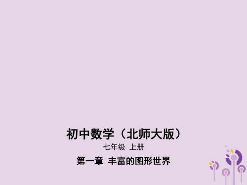 七年级数学上册 第一章 丰富的图形世界 2 展开与折叠课件 (新版)北师大版