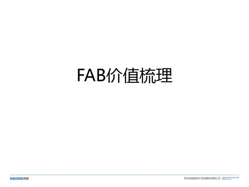 4-FAB 模型—价值梳理