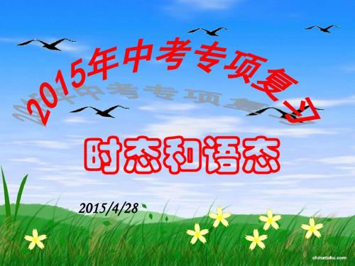 2015届中考英语总复习:时态和语态专项复习课件课件(共29张PPT)