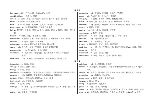 研究生英语词汇