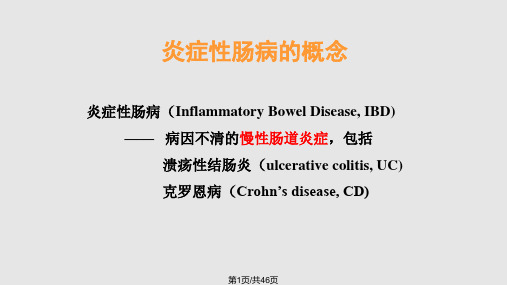 炎症性肠病诊治指南PPT课件