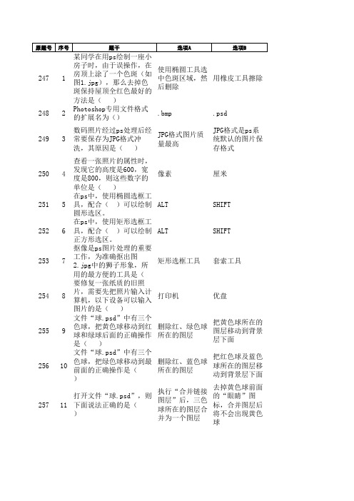 2010年微机中考试题535全部