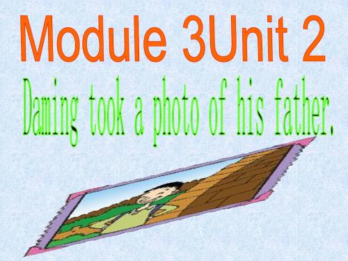 最新外研版(三起)五年级英语上册Module 3 Unit 2 Damimg took a photo-of-his-father公开课课件