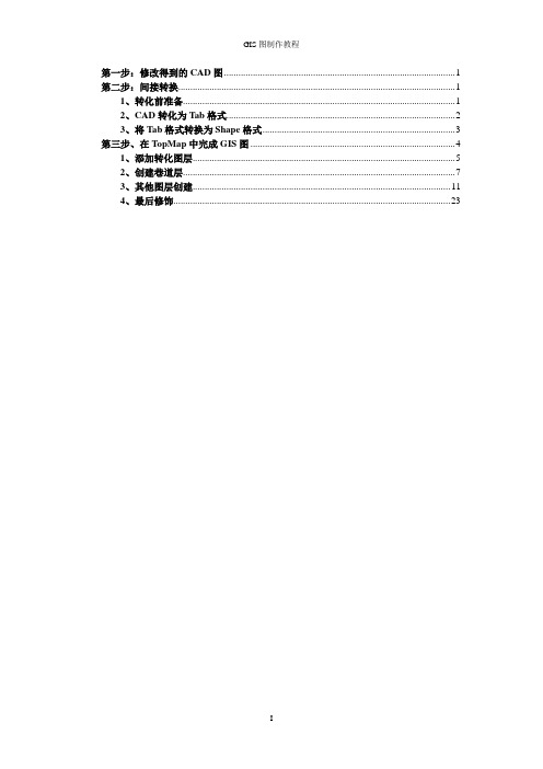 gis地图制作方法