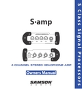 SAMSON S-amp 说明书