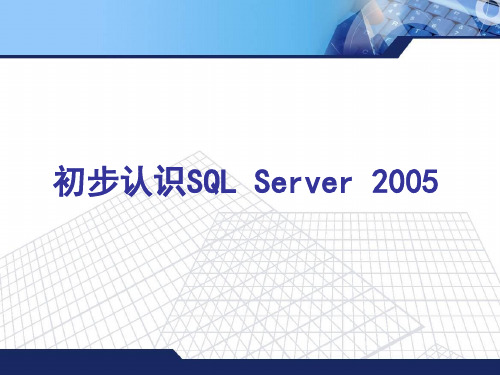 sqlserver2005简介