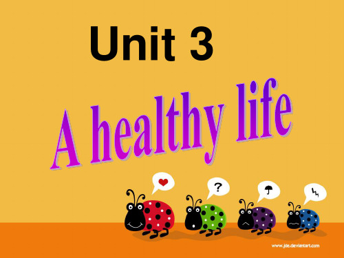 高二人教课标选修6 Unit3 A healthy life(warming up and pre-reading)课件