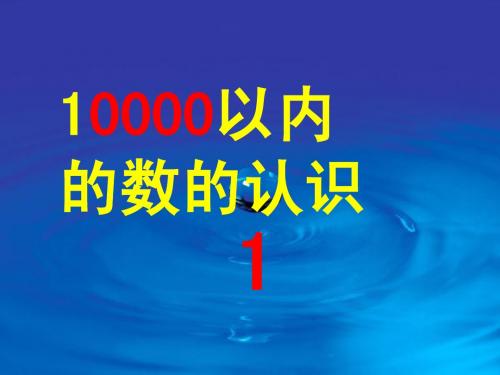 10000以内的数的认识 1例4例5