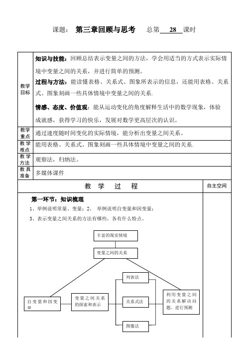 新北师大版七年级数学下册《第三章回顾与思考》教案_6