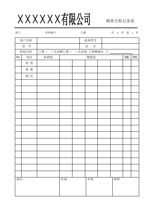 精密点检记录表.doc