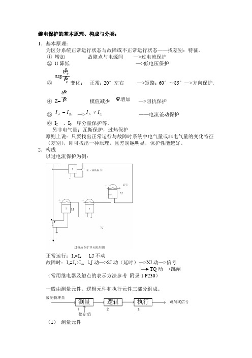 继电保护的基本原理