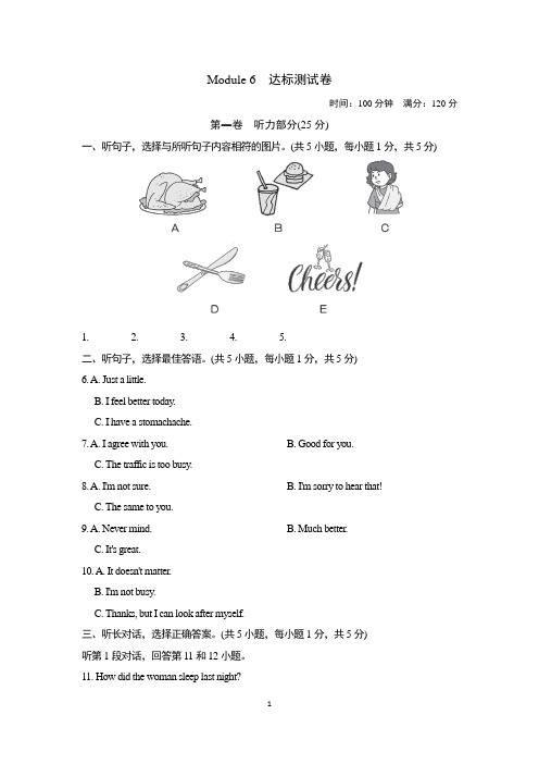 外研版九年级英语下册Module 6 达标测试卷附答案