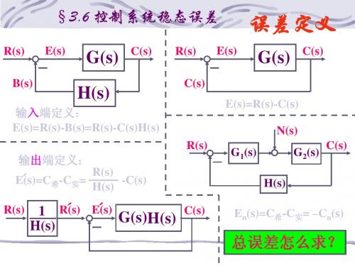 §3.6 控制系统稳态误差