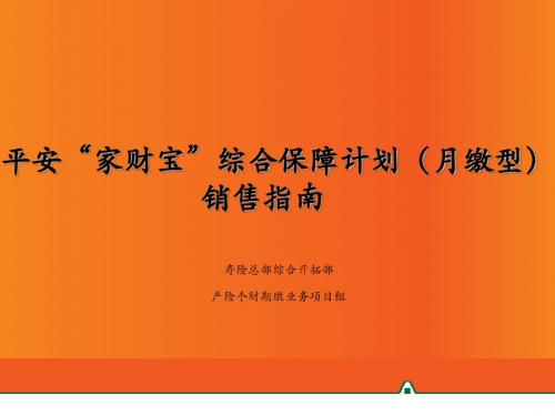 家财宝销售指南