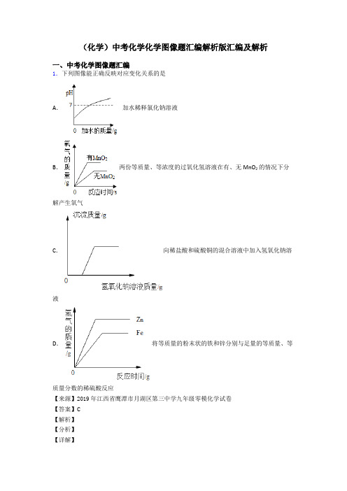 (化学)中考化学化学图像题汇编解析版汇编及解析