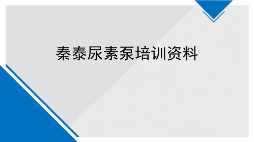 秦泰尿素泵资料