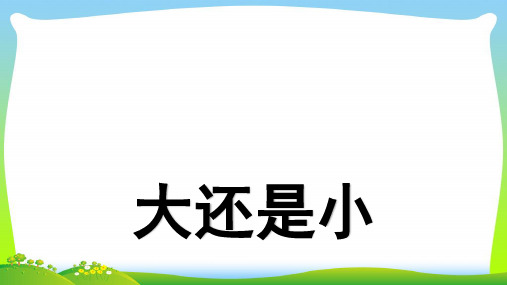 新人教版一年级语文上册课文3第10课《大还是小》课件1.pptx