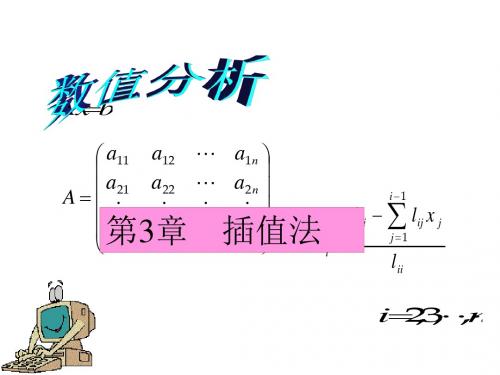 插值法与Lagrange插值课件 共28页PPT资料