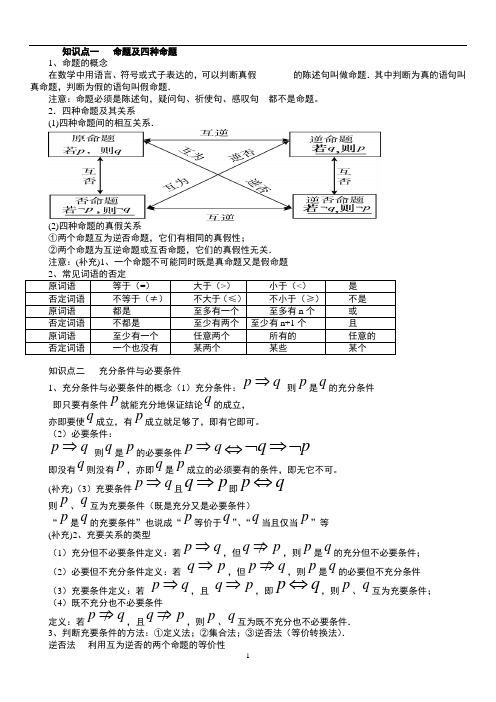 简单的逻辑联结词、全称量词与存在量词