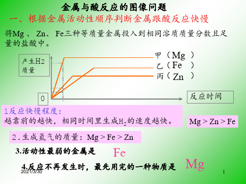 金属与酸反应的图像问题 ppt课件