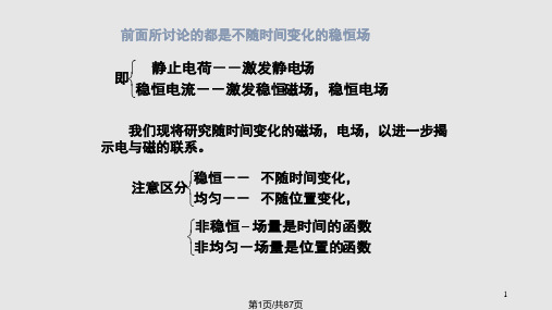 一导体棒ab在均匀磁场中沿金属导轨向右作匀加速运动PPT课件