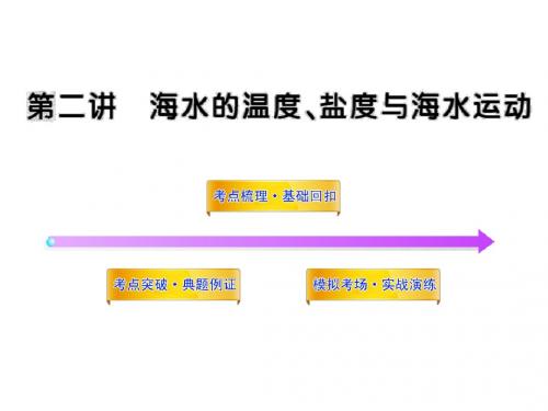 第二单元海水的温度、盐度与海水运动(鲁教版·江苏专用)