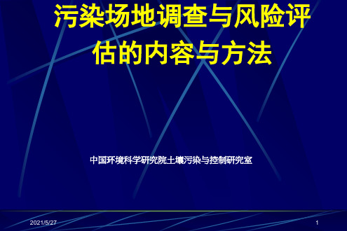 污染场地修复入门篇(2) 土壤修复调查及风险评估