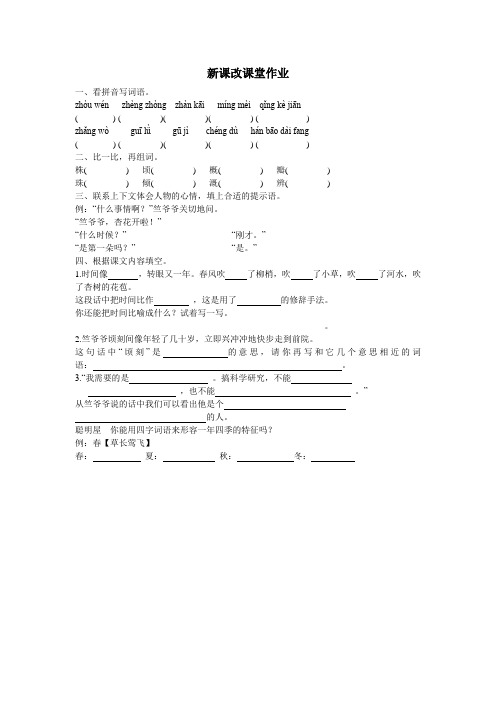 新课改课堂作业